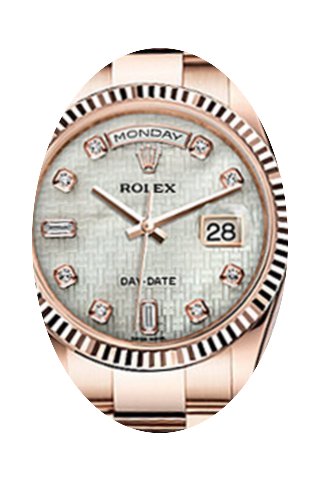 Rolex Day-Date 36 118235-MOPDO White Mot...