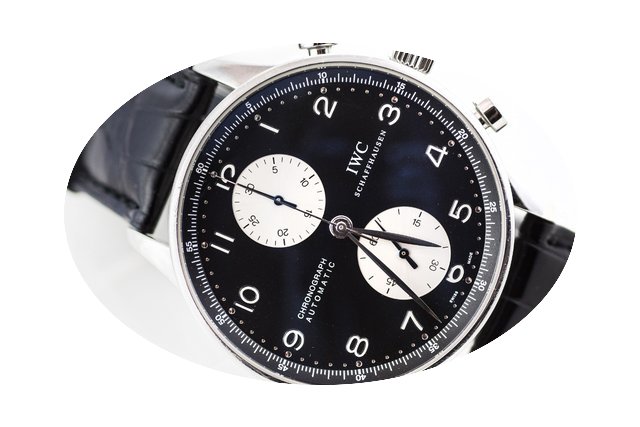 IWC PORTUGUESE CHRONOGRAF STEEL PANDA...