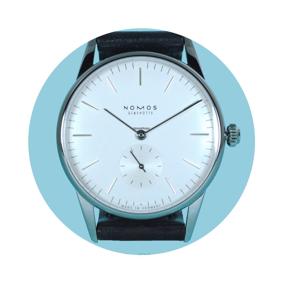 Nomos Glashütte Orion 35mm weiß Saphir...