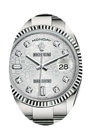 Rolex Day-Date 36 118239-SLVJDO Silver J...