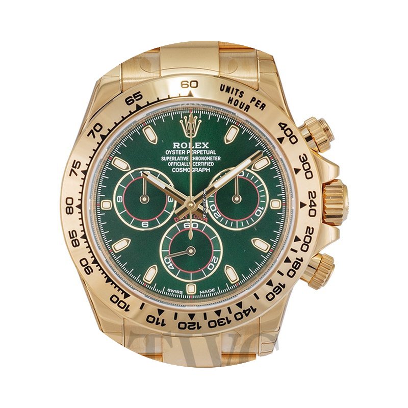 Rolex Daytona Green/18k yellow gold Ø40...