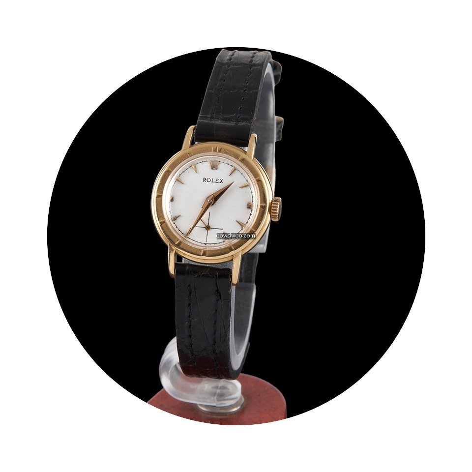 Rolex classic manual winding yellow gold...