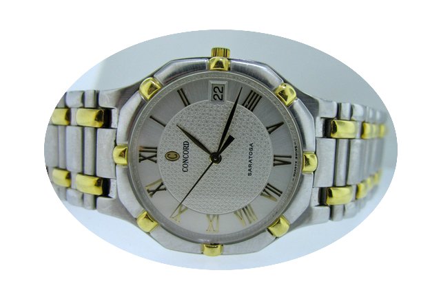 Concord Saratoga Men's 18K Gold & St...