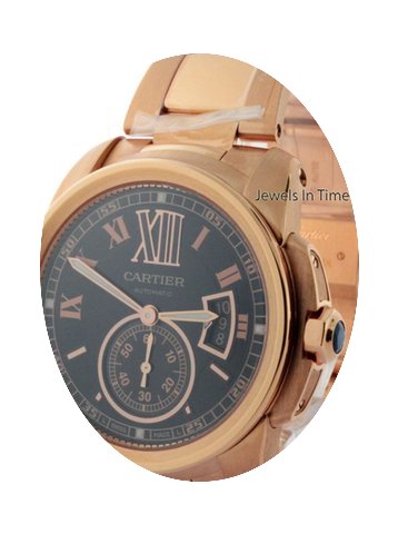 Cartier Calibre 3300 18k Rose Gold Mens ...