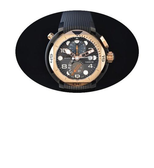 Clerc Hydroscaph Titanium GMT 18K pink g...