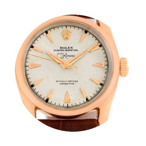 Rolex 18k Rose Gold Bombe Lugs Vintage W...