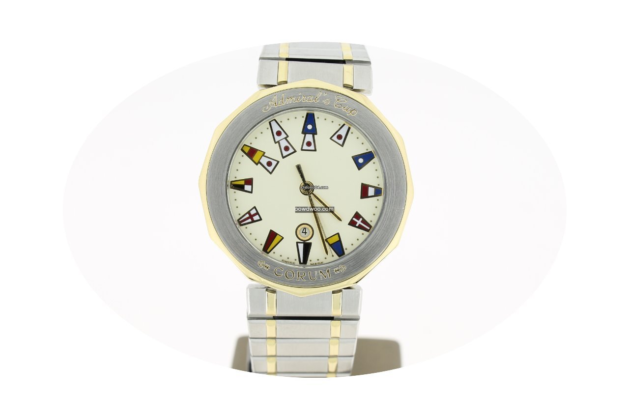 Corum Admirals Cup Steel/Gold Date Quart...