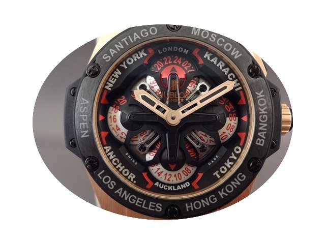 Hublot King Power Unico GMT Rose/pink go...