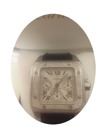 Cartier Santos 100 xl Chronograph diamon...
