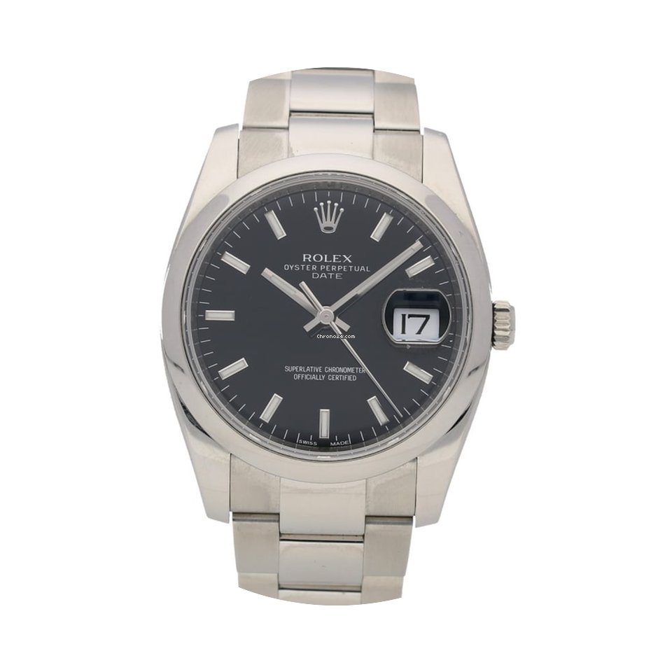 Rolex Oyster Date 115200 34mm Black Dial...