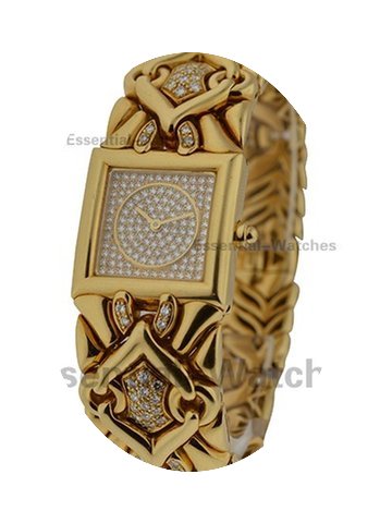 Bulgari Square Bangle with Pave Diamond ...