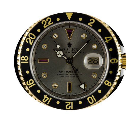 Rolex S/G Diamond & Ruby Set Serti D...