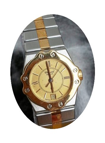 Chopard St Moritz Half Gold Ladies Quart...