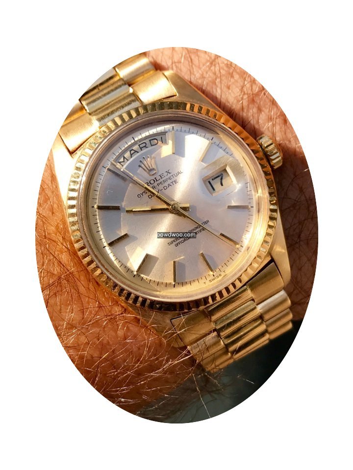 Rolex Day-Date or jaune Ref 1803...