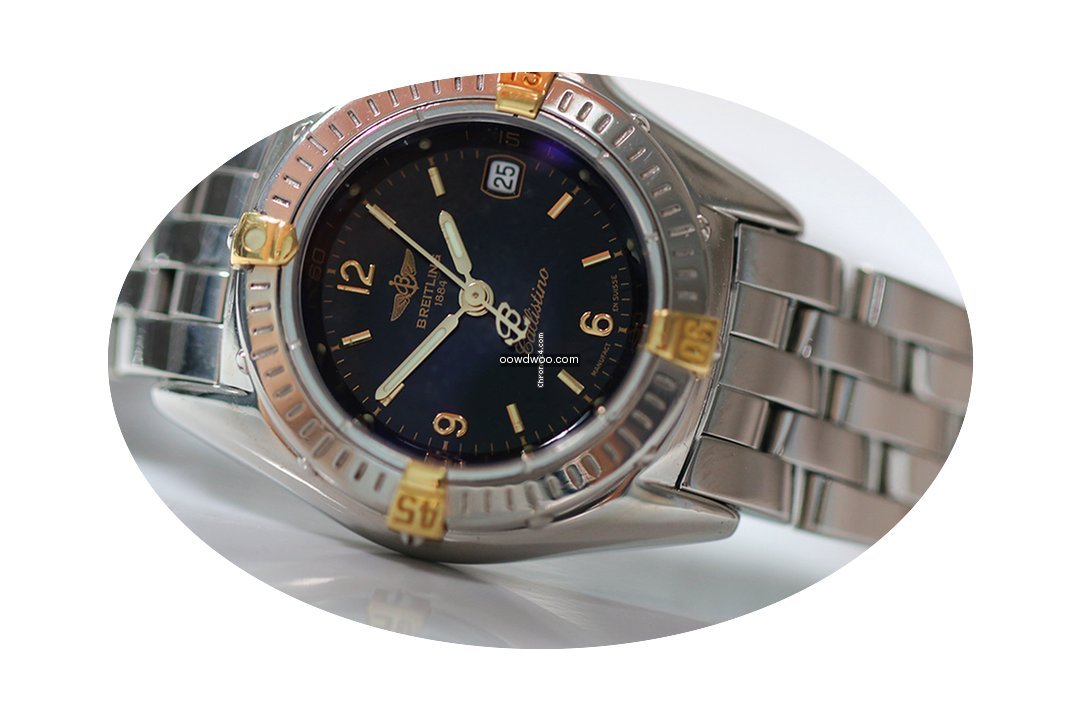 Breitling Callistino 28mm black dial/pil...