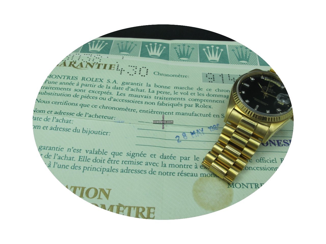 Rolex DAY-DATE 18038 with Original Gloss...