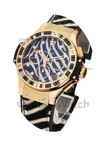 Hublot Big Bang 41mm Gold Zebra Bang Ros...