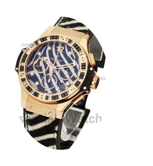 Hublot Big Bang 41mm Gold Zebra Bang Ros...