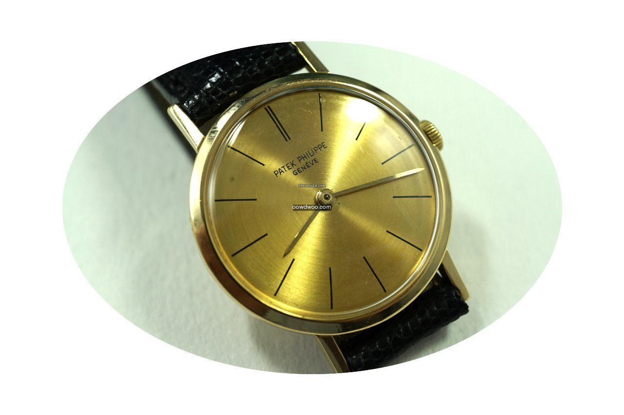Patek Philippe 18k yellow gold dress wat...