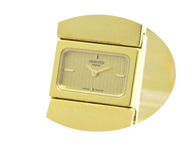 Hermès Loque Gold Plated Quartz Ladies ...