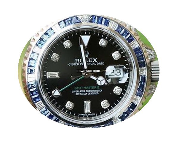 Rolex Gmt Master Ii 116710 5cts. Diamond...