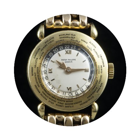 Patek Philippe 1415 World Time yellow go...
