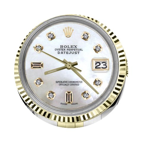 Rolex Men`s Rolex 36mm Datejust2tone Whi...