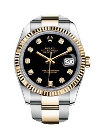 Rolex New Style Datejust Two Tone Fluted...