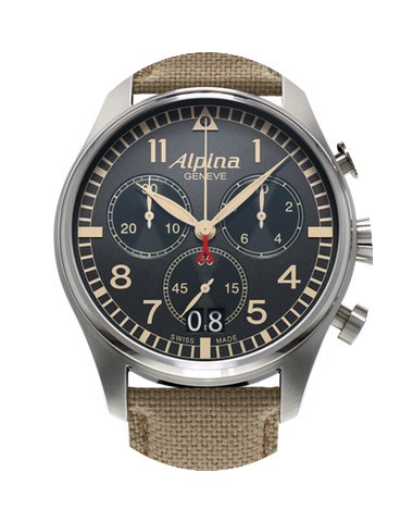 Alpina Chrono Big Date Camouflage Grey; ...