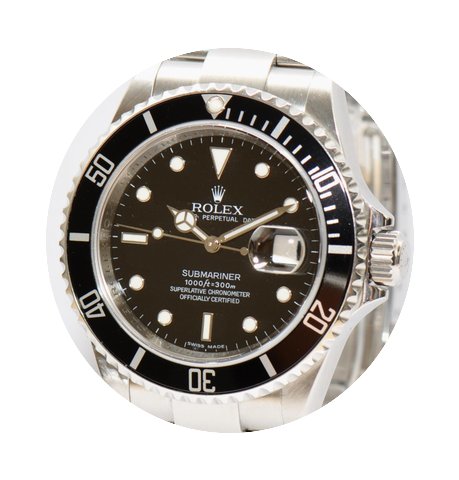 Rolex Submariner Stahl Uhr Ref.16610 Pap...