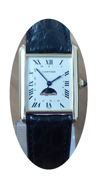 Cartier Tank 18k mit Mondphase revisioni...