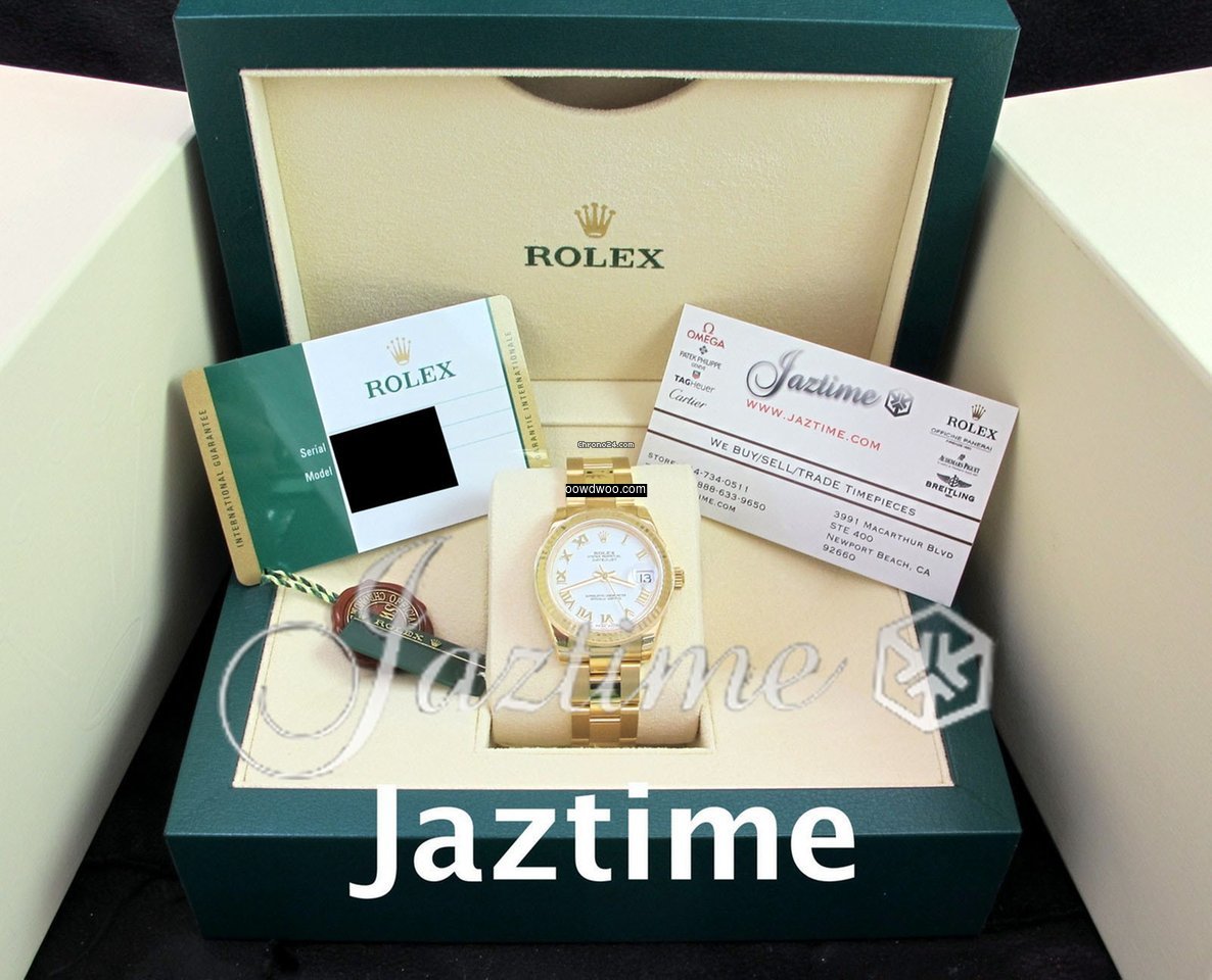 Rolex Datejust 178278 Ladies 31mm White ...