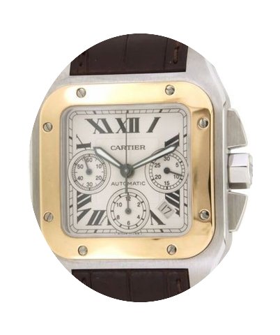 Cartier Santos 100 W20091x7 In Gold And ...
