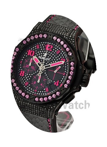 Hublot Big Bang Black Fluo Pink in Black...