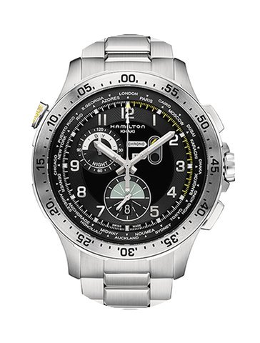 Hamilton Khaki Aviation Worldtimer Chron...