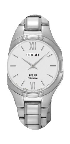 Seiko Solar SUP277P1 Elegante Damenuhr S...
