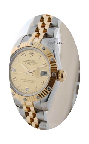 Rolex Womens Datejust Gold/Steel Automat...