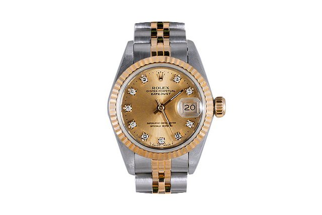 Rolex Ladies 18K/SS Datejust - Champagne...