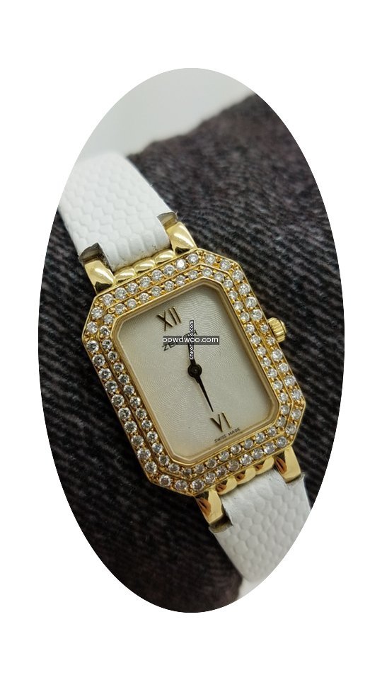 Zenith Ladies 18k White Solid Gold Genui...