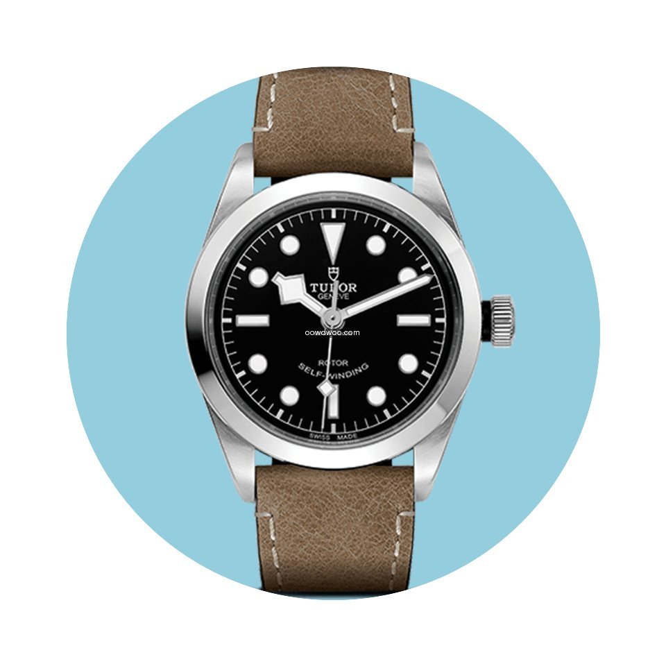 Tudor Heritage Black Bay 36 Lederband & ...