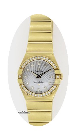 Omega Constellation Lady Brushed 18K Gol...