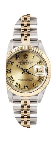Rolex Women's Datejust Two Tone Fluted C...