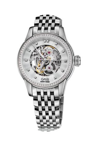 Oris Artelier Skeleton Diamonds Steel 31...