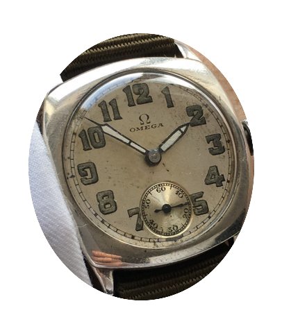 Omega Vintage Omega Watch in solid silve...