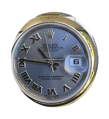 Rolex Ladies Datejust Two Tone Smooth Be...