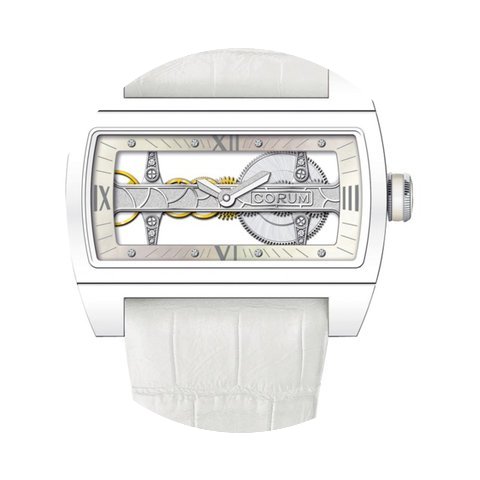 Corum Ti-Bridge Lady White Ceramic...