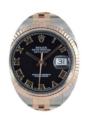 Rolex Datejust 36 116231-BLKRFJ Black Ro...