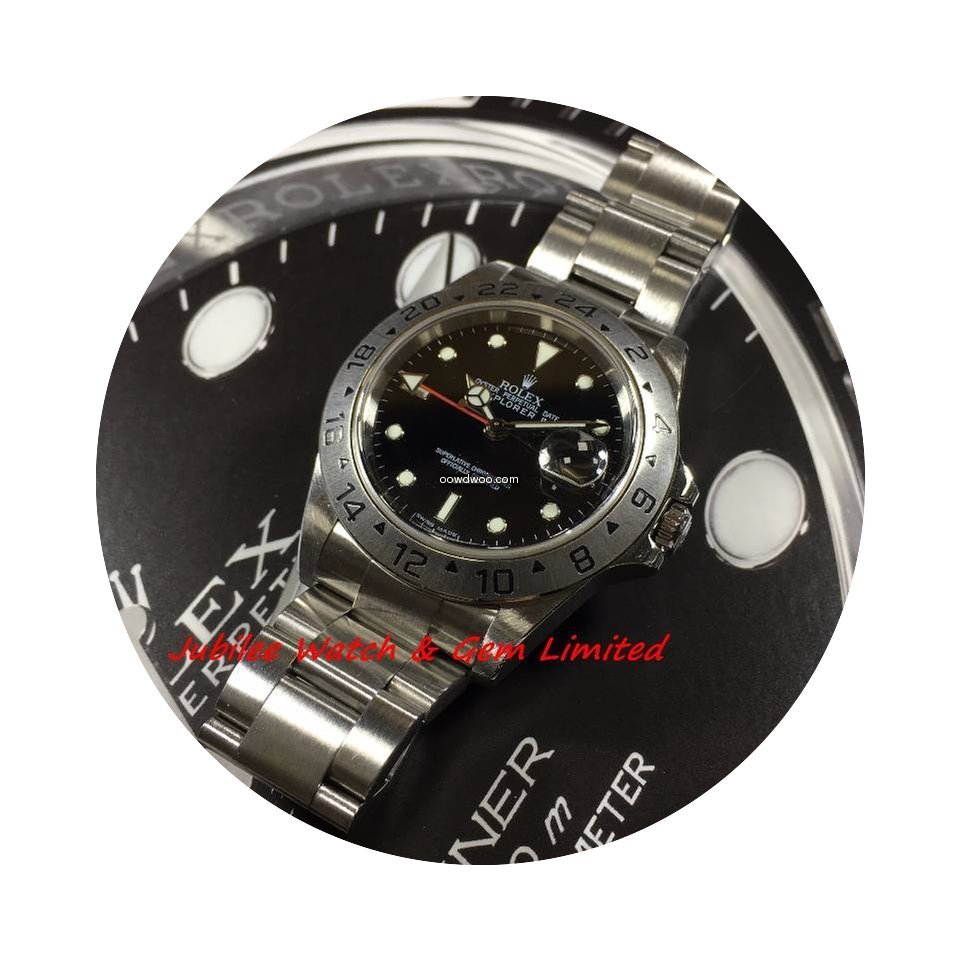 Rolex 16570 Explorer II Steel Black Dial...
