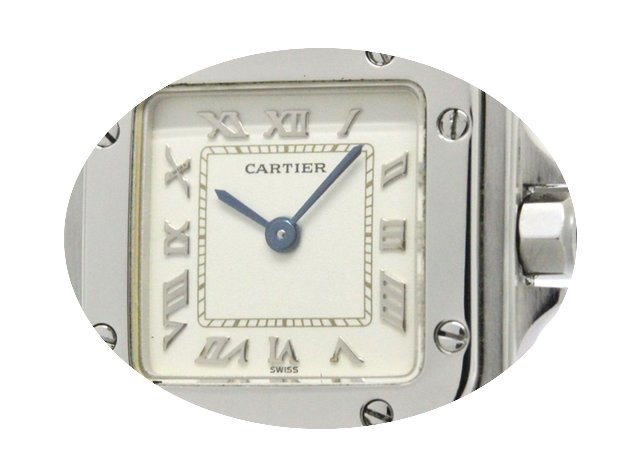 Cartier Santos Galbee Stainless Steel Qu...