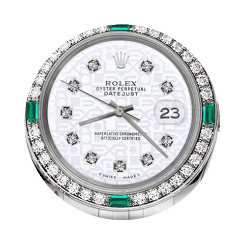 Rolex Green Emerald Women`s Rolex 26mm D...